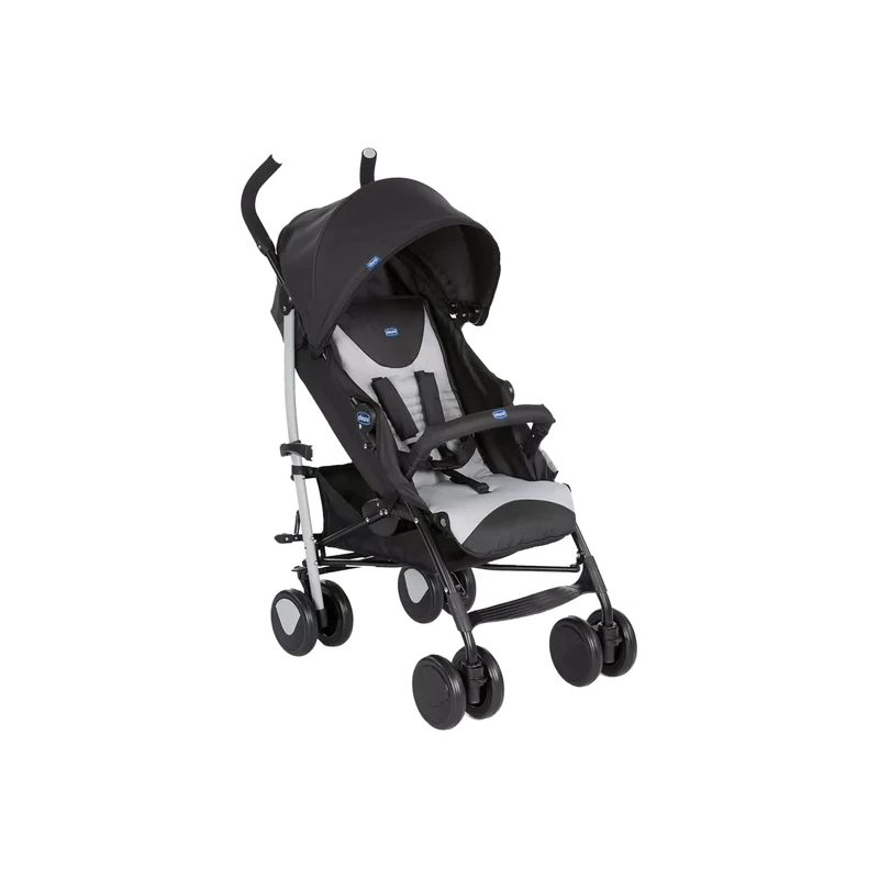 Chicco Echo Stroller, Stone, Birth to 22kg, Foldable, Lightweight, Lay-Flat, 1 Count (Pack of 1)