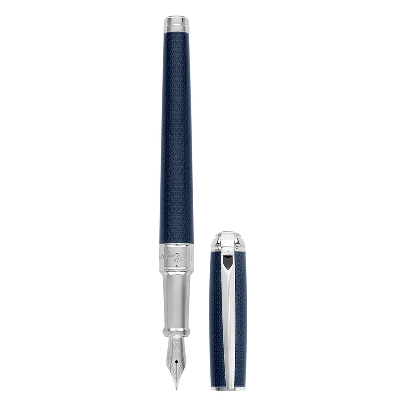 S.T. Dupont Line D Medium Fountain Pen Blue/Palladium