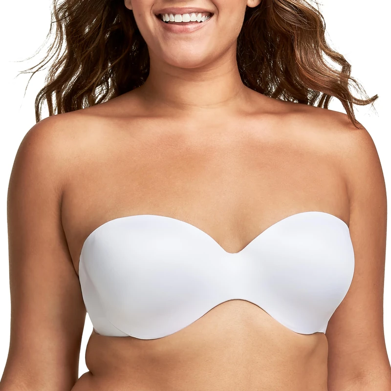 Maidenform Women's Live in Luxe Full Coverage Strapless Multiway Bra Dm9472, Opaque, White, 40B