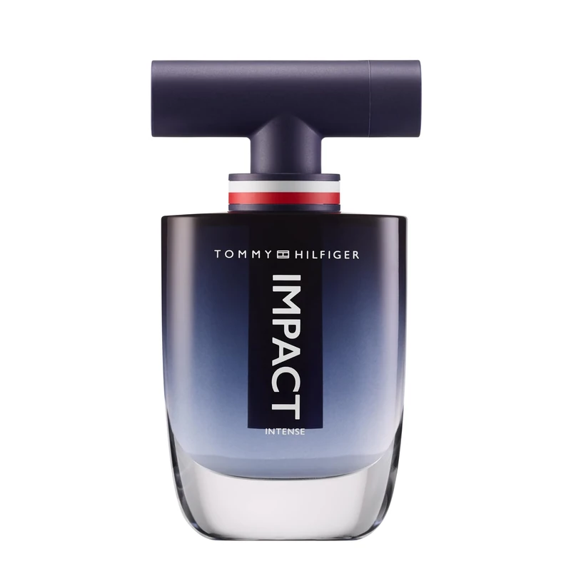 Tommy Hilfiger - Impact Intense Eau de Parfum 50 ml - Perfume for Men - Amber Woody Fragrance - Amber and Woody notes - Glass bottle with Blue Gradient