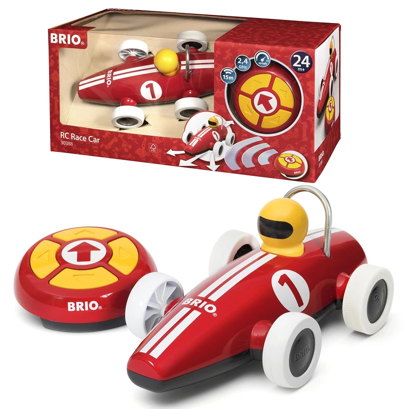 BRIO Remote Control Race Car Toddler Toys for Ages 24 Months Up (Kids 2 Years Old)