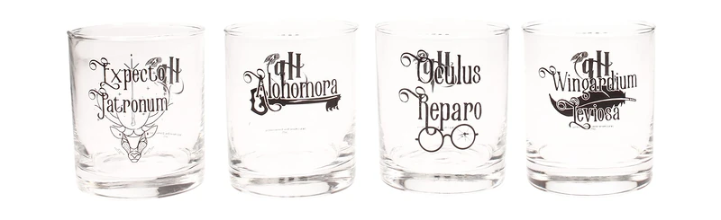 SD TOYS - Harry Potter Glass Glasses Set, 370 ml, 4 pcs - Image 1