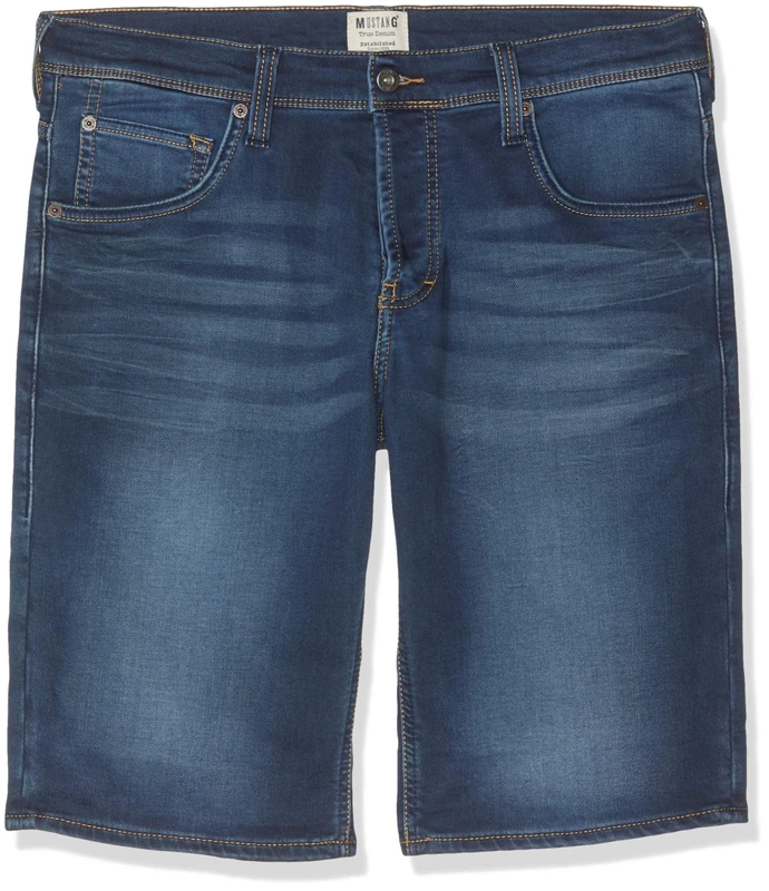 MUSTANG Men's Chicago Short, Blue (Super Dark 943), W34