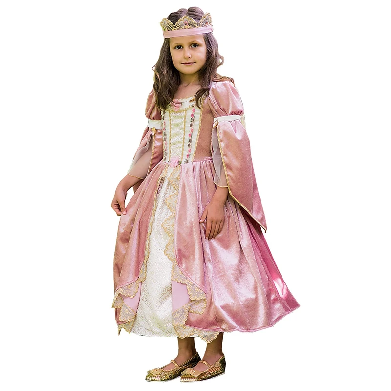 amscan 9904502 Childs Girls Pink Royal Princess Fancy Dress Costume Age 6-8 Years