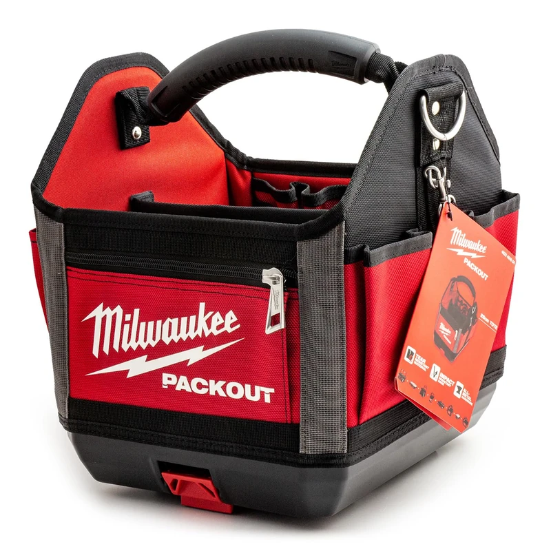 Milwaukee 0 932464084 PACKOUT Tote Tool Bag 25cm, Red