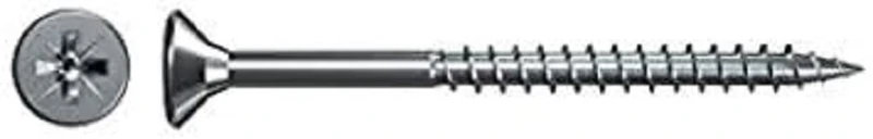 fischer Chipboard Screws 5.0 x 45 cm Countersunk Head Blue-Galvanised Partial Thread I