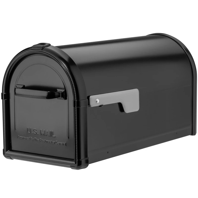 ARCHITECTURAL MAILBOXES 5593B-SR Hillsborough Post Mount, Black, L