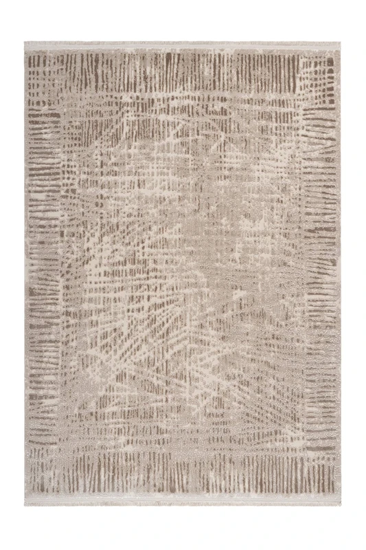 Lalee Elegant Rug with 3D Structure, Beige, 80 x 150 cm