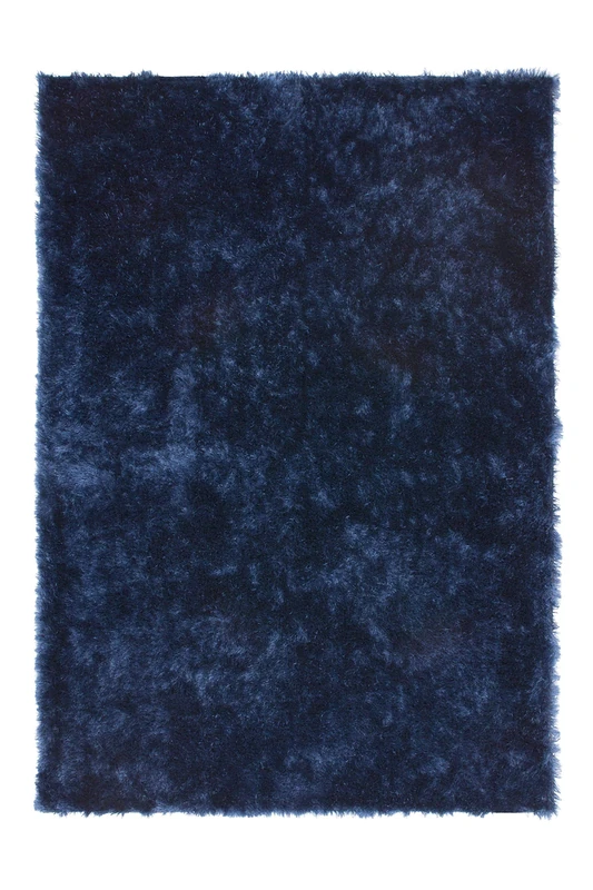 Lalee Blue Soft Pile Shaggy Rug 120cm x 170cm - Image 1