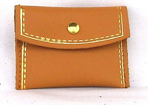 Adriatica Pelletteria Portarosario with Leather Button, Gold Profile 8.5 cm X 6-Colour Brown-Pack of 20 Pieces-in Stock - Image 1