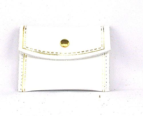 Adriatica Pelletteria Portarosario with Leather Button, Gold Profile 8.5 cm X 6-Colour White-Pack of 20 Pieces-in Stock