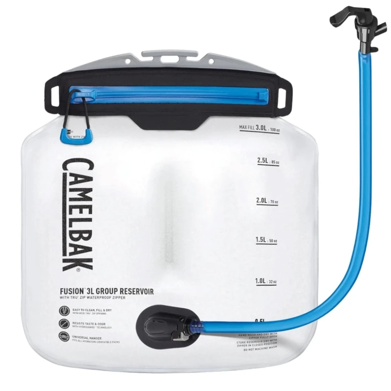 CAMELBAK Fusion 3L Group Reservoir with Tru Zip Waterproof Zipper, Clear - Image 1