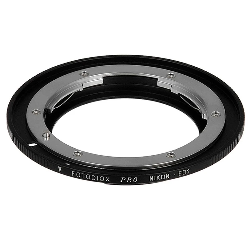 Fotodiox PRO FC10 Lens Adapter Compatible with Nikon F Lenses to EOS EF and EFS Mount Cameras - Includes Gen10 Focus Confirmation Chip