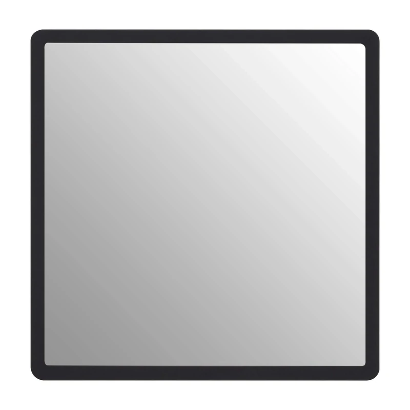 Premier Housewares Wall Mirror Bathroom/Bedroom/Hallway Wall Mounted Mirrors With Glass Frame Round Black and Gold/Contemporary Design 6 x 34 x 34