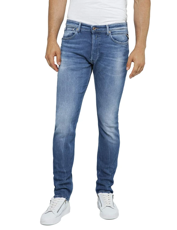 Replay Men's Donny Slim Jeans, Blue (Medium Blue 9), 38W / 34L - Image 1