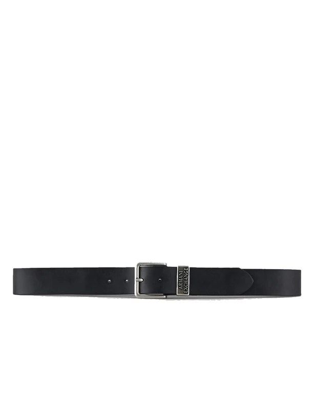 Armani Exchange Men's Cowboy Belt Not Applicable, Black (Nero - Black 00020), 38 (Manufacturer size: 32)