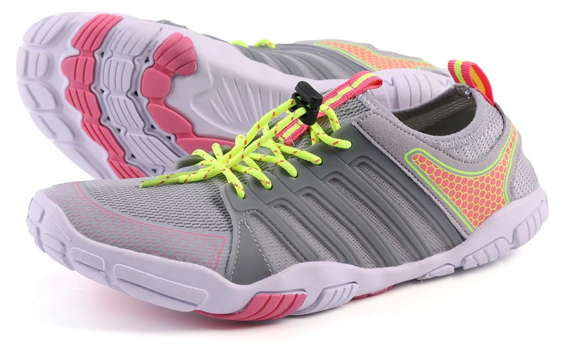 JOOMRA Women's Minimalist Trail Running Barefoot Shoes | Wide Toe Box | Zero Drop, Pink, 9-9.5