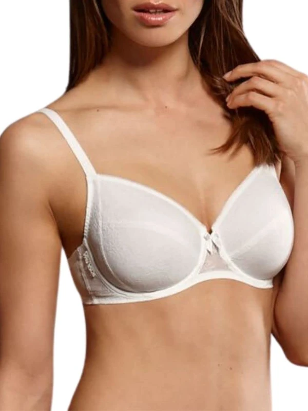 Rosa Faia Women's Fleur Underwired Bra Everyday, White (Crystal 612), (Size:38E)