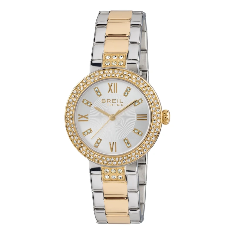 Breil - Women's Collection Watch Dance Floor EW0254 - Lady's Time Only Watch with Crystals - Bicolor Steel Watch Strap - 32 mm