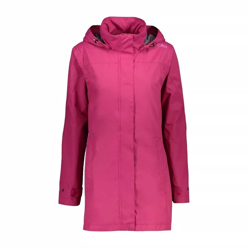 CMP - Woman Jacket Snaps Hood, Geranium, M