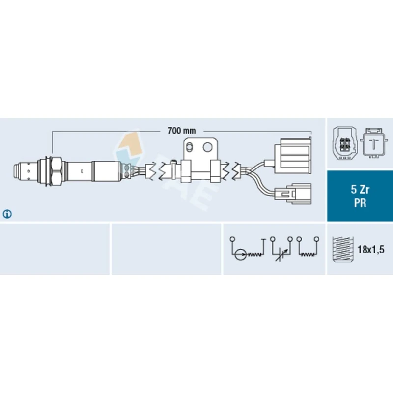 FAE 75088 Lambda Sensor, Car Oxygen Sensor