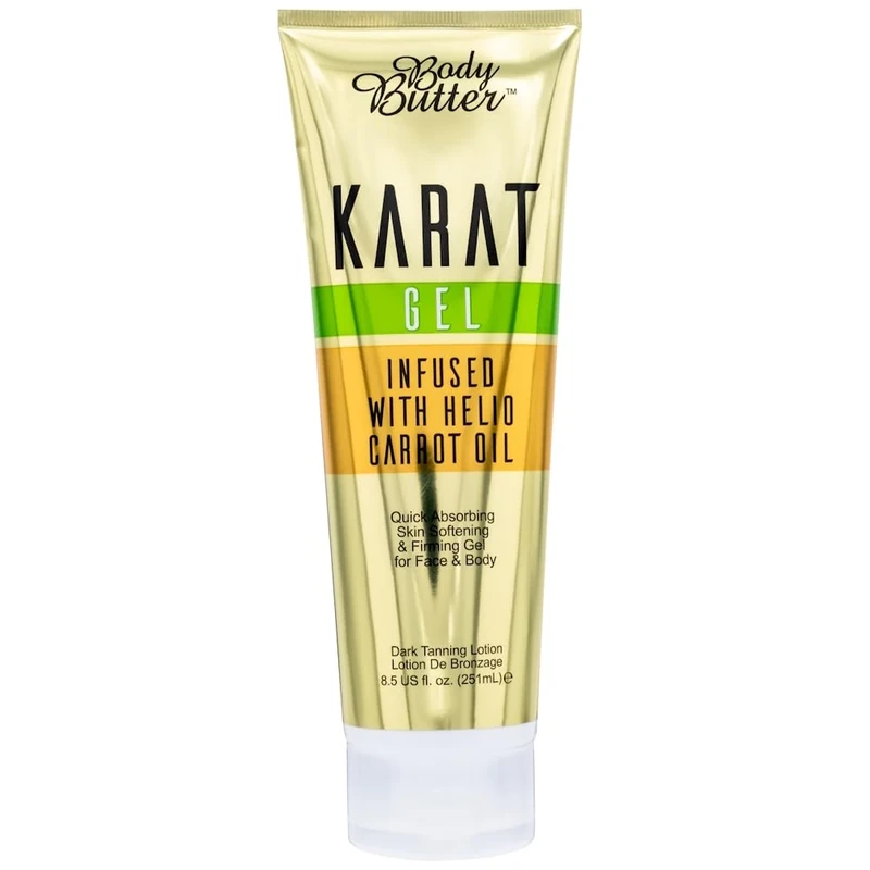 Body Butter Karat Gel Accelerator Tanning Lotion - Infused with Helio Carrot Oil (251ml)