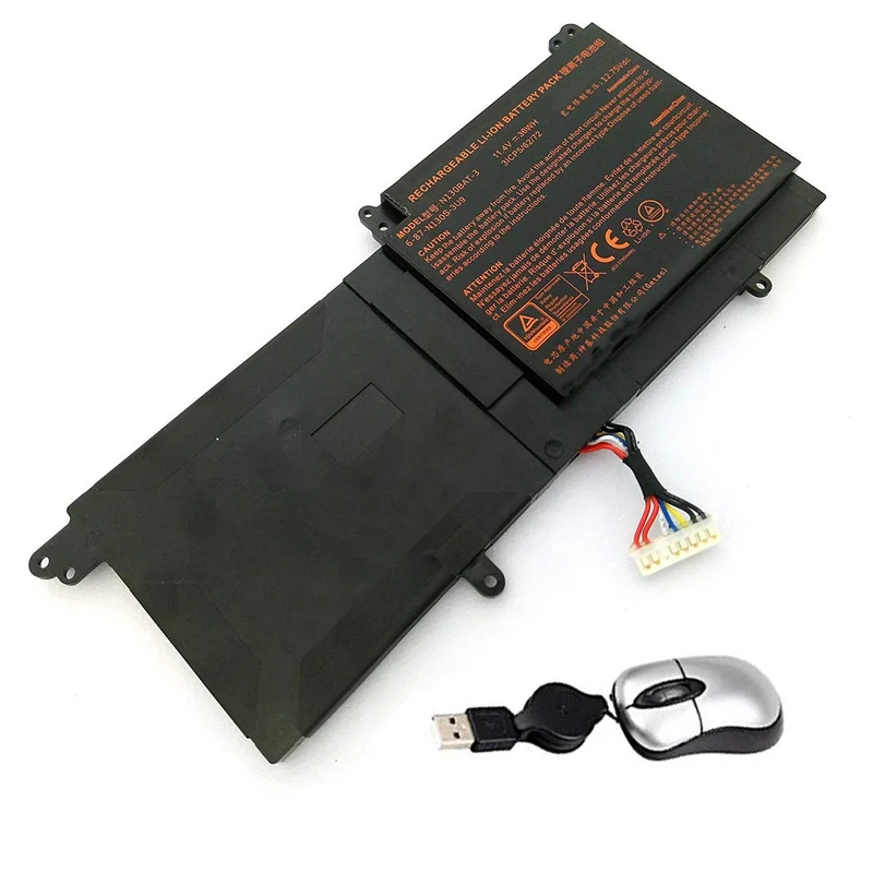 AMSB6|#Amsahr NP3130-05 Replacement Battery for CLEVO NP3130, Clevo N130BU, Sager NP3130, 6-87-N130S-3U9A, N130BAT-3 - Includes Mini Optical Mouse ()