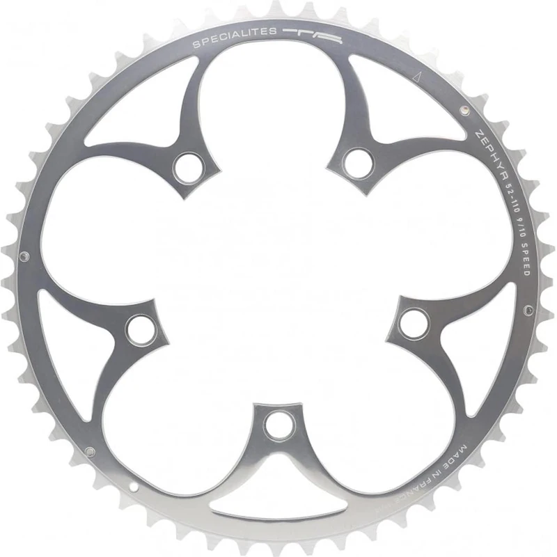 Spécialités TA Zephyr Compact 5-Arm 110pcd 9/10 Speed Chainring, Outer 56t, Silver
