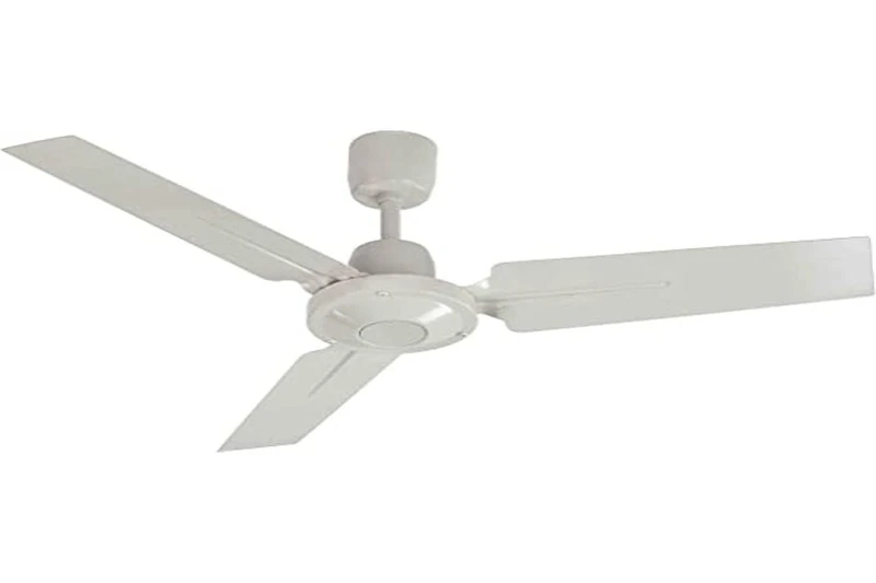 S&P HTB-140RC 3 Blade Ceiling Fan, White, Small, Unique 3-Blade Design