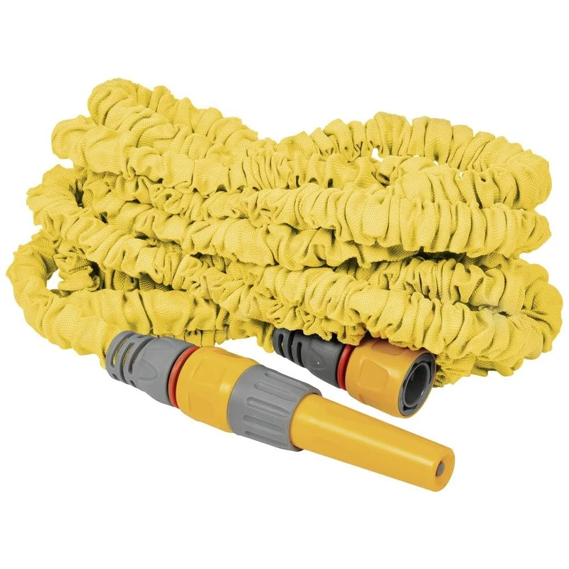 HOZELOCK - Superhoze Expanding Hose 15 m : Flexible Hose, Stretches up to 3x Original Length | With 2 Aquastop Fittings for a Watertight Connection: Ready to Use [8215A1240]