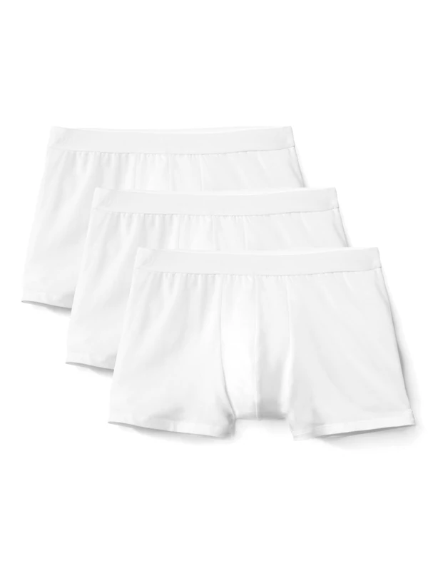 Calida Men's Natural Benefit Boxer Shorts Not Applicable, White (Weiss 001), Small