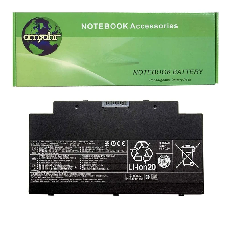 AMSB6|#Amsahr FPCBP424-05 Replacement Battery for FUJITSU FPCBP424, Lifebook AH77/M, CP64148401, FMVNBP233, FPCBP424 - Includes Mini Optical Mouse ()