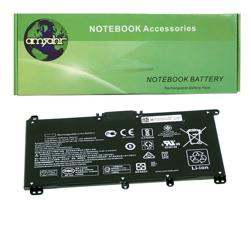 AMSB6|#Amsahr HT03XL-02 Replacement Battery for HP HT03XL, 14-ce0014TU, 14-CE0015TU, HSTNN-IB80, HSTNN-UB7J, L11119-855, L11421-1C1, L11421-542 ()