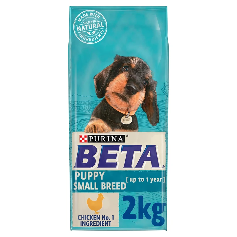 BETA Puppy Small Breed Chicken Dry Dog Food 2kg (Pack of 4)