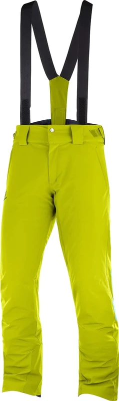 Salomon Men's Ski Trousers, STORMSEASON PANT M, Material: Mixture of Synthetics, Yellow (Citronelle), Size L/R, LC1198400