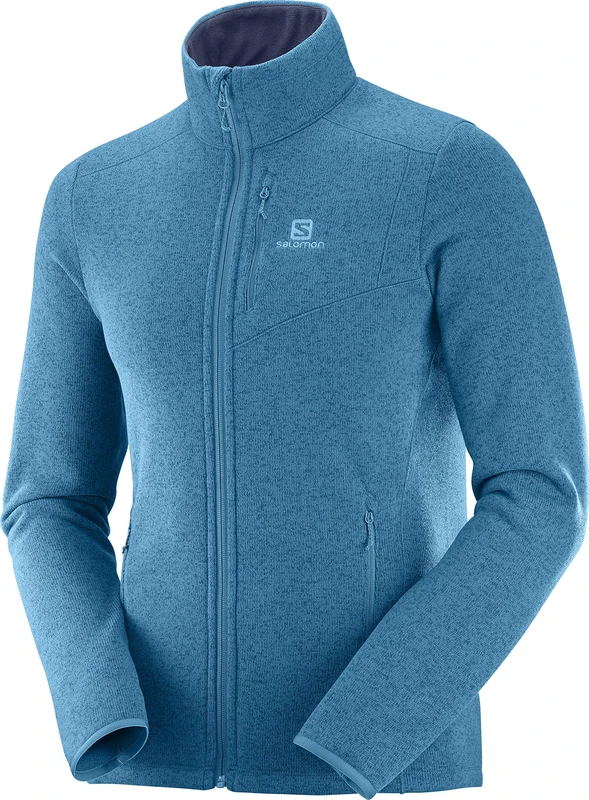 Salomon Men's Sports Jacket, BISE FZ M, Polyester, Blue (Lyons Blue), Size XL, LC1181000 - Image 1