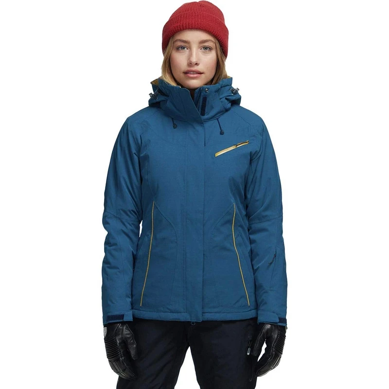 Salomon Women'S Ski Jacket with Hood, Fantasy JKT W, Synthetic Blend, Blue (Poseidon), Size XS, LC1213600