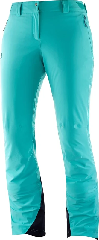 Salomon Women'S Ski Trousers, Icemany W, Synthetic Blend, Turquoise (Blue Turquoise), Size XL/R, LC1211500