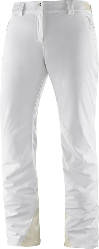 Salomon Women’S Ski Trousers, Icemania Pant W, Synthetic Blend, White, Size L/R, LC1211100