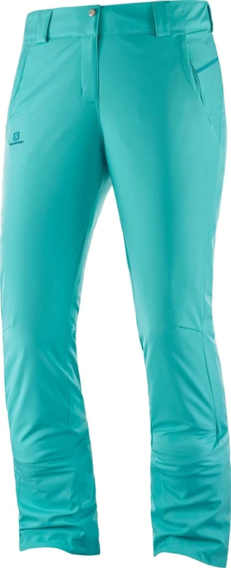Salomon Women'S Ski Trousers, Stormseason W, Synthetic Blend, Turquoise (Blue Turquoise), Size XL/R, LC1212200