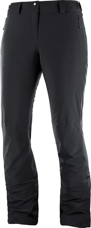 Salomon Women’S Ski Trousers, Icemania Pant W, Synthetic Blend, Black, Size L/R, LC1211200