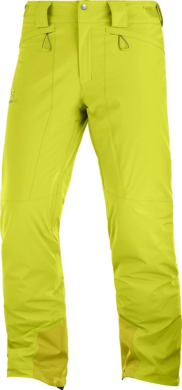 Salomon Men's Ski Trousers, ICEMANIA PANT M, Material: Mixture of Synthetics, Yellow (Citronelle), Size L/R, LC1198800