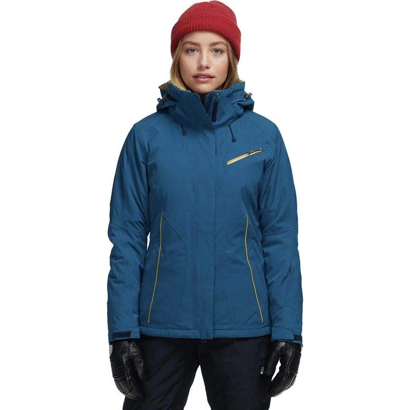 Salomon Women'S Ski Jacket with Hood, Fantasy JKT W, Synthetic Blend, Blue (Poseidon), Size XL, LC1213600
