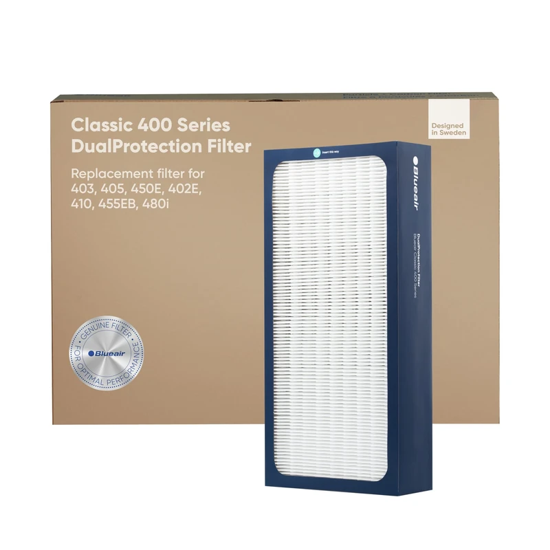 Blueair Classic 400 Series Genuine DualProtection Filter; Classic 402, 403, 410, 450E, 455EB, 405, 480i - Image 1