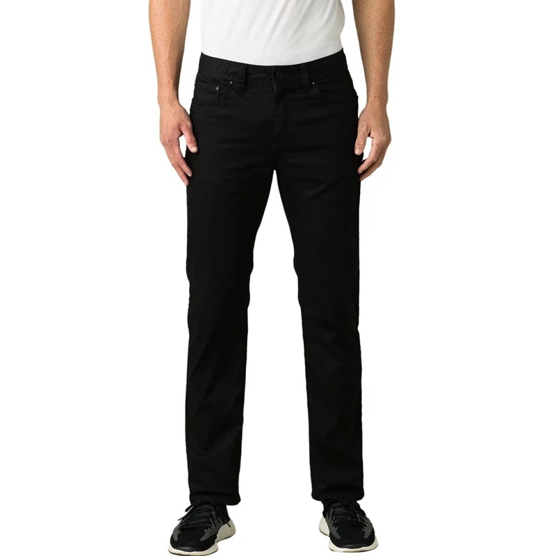 prAna Men's Bridger Jean 32" Inseam, Black Out, 34
