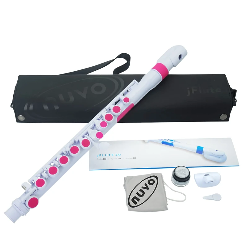 Nuvo N220JFPK jFlute 2.0 - White and Pink Flute