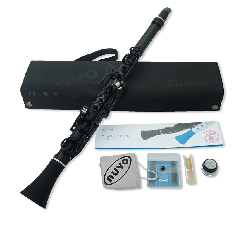 Nuvo N120CLBK Clarineo 2.0 black and silver, 7.3 cm*47.3 cm*11.2 cm