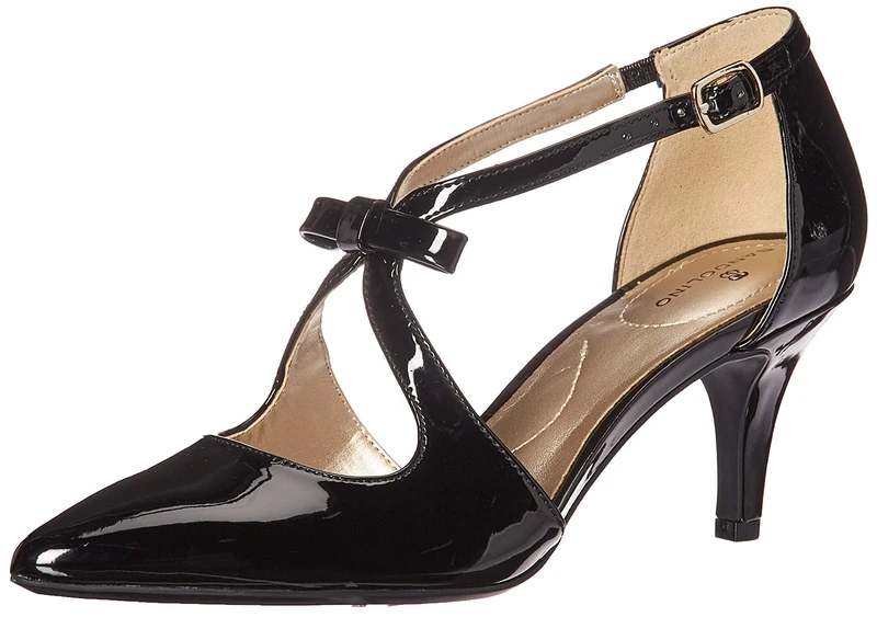 Bandolino Women's Zeffer Pump, Blackpatentpu, 7 UK