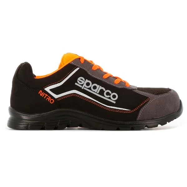 Sparco SPARCO TEAMWORK Scarpa Antinfortunistica Da Lavoro - BASSA PER UOMO E DONNA NITRO S3 SRC, Unisex Adults’ Fire and Safety Boot, NERO/GRIGIO, 11.5 UK (EU)