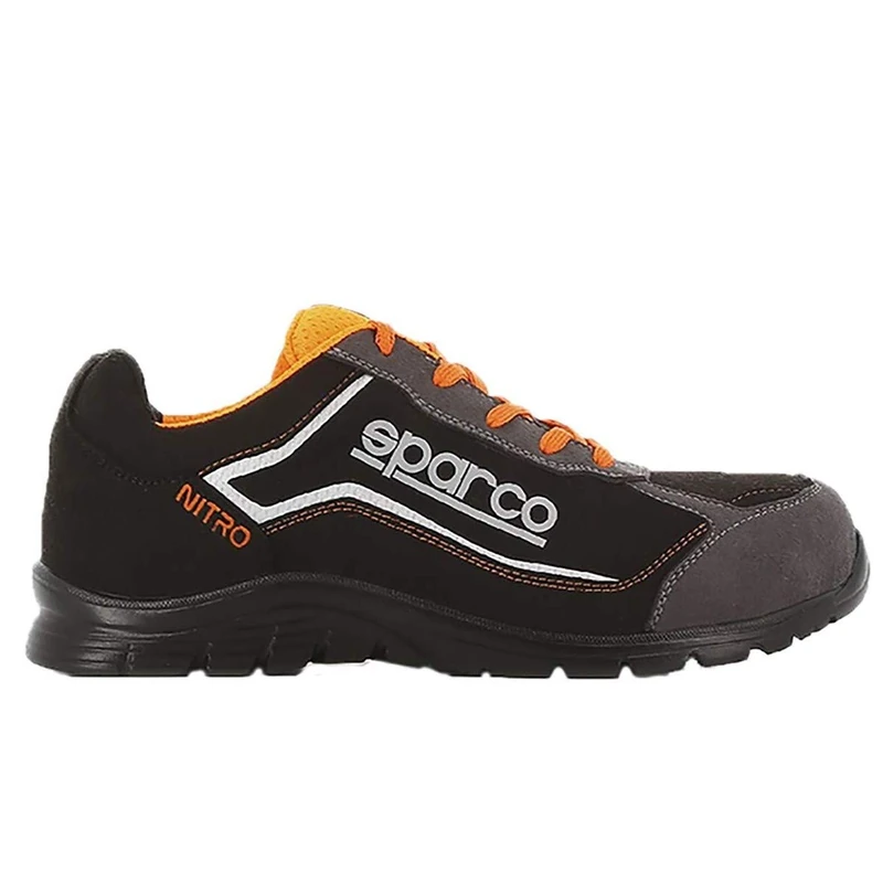 Sparco TEAMWORK Scarpa Antinfortunistica Da Lavoro - BASSA PER UOMO E DONNA NITRO S3 SRC, Unisex Adults’ Fire and Safety Boot, NERO/GRIGIO, 3 UK (EU) - Image 1
